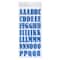 12 Pack: Royal Blue Bernhard Condensed Glitter Alphabet Stickers by Recollections™